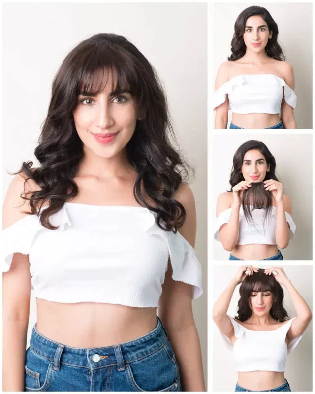 Hair Topper Clip In Bangs